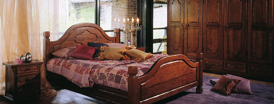 Products - Bedrooms - Letto rustico -  Solid standard - Croce Giovanni & Figlio